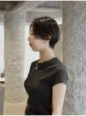 【林宏幸】大人ショート、ハンサムショート、黒髪ショート 黒髪
