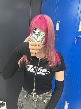 ホワイト 梅田(white) #ピンク×ピンク×エンドブラック