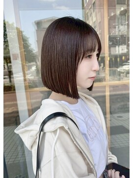 イン(in.) ボブ/前下がりボブ/ブラウン