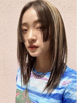 カグヤヒメ ドゥイ(kaguyahime doui)の写真/【ケアブリーチでつるつる鮮やかヘア】カラーコンテスト受賞者在籍サロン◎高発色や透明感が叶う♪ 