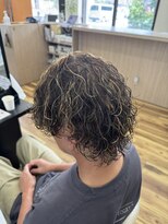 スウェル 千葉店(Swell)&nbsp;サーフカール×ハイライト【千葉/千葉メンズ/メンズパーマ】