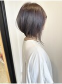 似合わせカット+前下がりショートボブ