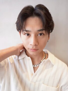 ニコ トウキョウ 渋谷(nico TOKYO) メンズ/センターパート/ニュアンスパーマ/曲がる縮毛矯正