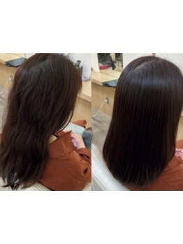 「広がる・ごわつく」お悩みの方必見◎髪質改善トリートメントで感動の潤いと艶、透明感のある仕上がりへ♪