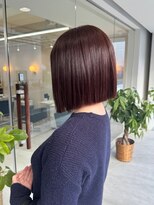 ジ エクト リアン 箕面店(The Ect Lien)&nbsp;前下がりボブ/ピンクブラウン