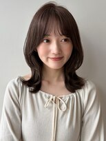 ラフ フロム ガーデン(Laf from GARDEN)&nbsp;ミディアム/レイヤーカット/顔周りカット/透明感カラー