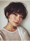 黒髪/クラゲヘアー/オリーブグレー/小顔/ココアベージュ/大口