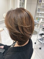 ルシエバイファブリック(Lucie by fabrique) レイヤーショート×ナチュラルブラウン