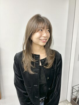ヘアー アイス 御器所本店(HAIR ICI) 大人可愛い大人美人くすみカラーアッシュグレーベージュ