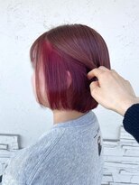 リレーション(Relation) キュートボブ × インナーカラー(レッド)