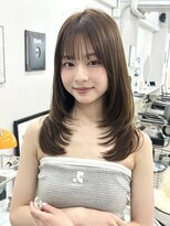 ハニー 町田(HONEY)&nbsp;レイヤーカット/ハッシュカット/韓国ヘア/グレージュ