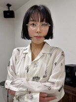 ナービス(NARVIS)&nbsp;ショートボブ/切りっぱなし/黒髪