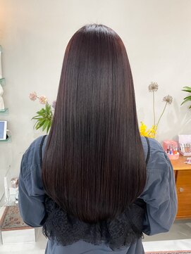 ヘアー アイス カンナ(HAIR ICI Canna) ダークラベンダーカラーと質感再整カラーで叶える艶髪