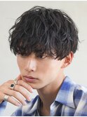 銀座シャドウパーマニュアンスパーマツーブロックメンズパーマ