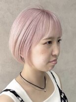 エンクス(enx)&nbsp;ミルクティーブロンド/ダークブルー/デジタルパーマ/鶴ヶ峰SK711