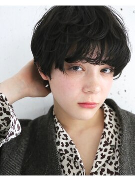 オーサム(AWESOME) 《AWESOME》黒髪ベリーショート ◎ アンニュイマッシュ