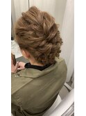 ヘアセット/ロープ編みヘアアップスタイルヘアセット/