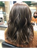 【西野】フォギーベージュカラー