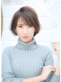 【槌矢圭悟】大人かわいい丸みショート大人ボブシースルーバング