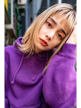 ハバナ 天神(HAVANA) 【HAVANA天神】ホワイトミルクティーグレージュ×外ハネボブ