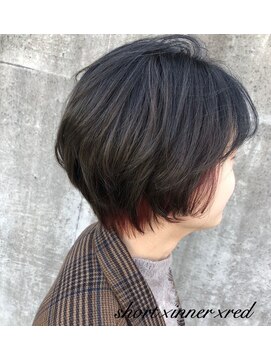 アンルーク ヘア(+1 unluke hair) [+1unluke]2026-SS/short×inner×red