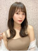 大人ガーリー×チョコレートカラー【髪質改善/新宿/韓国風前髪】