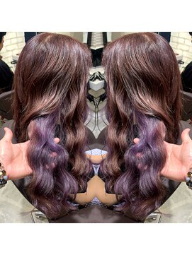 アレンヘアー 松戸店(ALLEN hair) パープルインナー【松戸/インナーカラー】