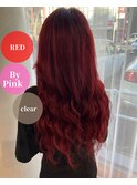 #プルシールエクステ#レッドカラー#髪質改善