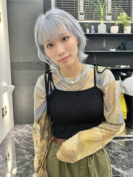 チュダック(ChuDuck) 【◎甘くてカワイイ◎】愛され《ペールブルー》ケアブリーチ