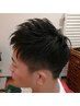 【学割U24◆高校生】カット+シェービング＋眉カット 3000
