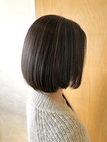 オーガニックエコ 川越(organic+eco)&nbsp;30代40代大人かっこいいグレージュハイライト×ボブ