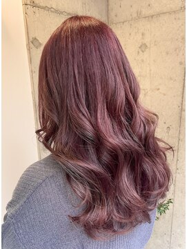 キャンバスアニュー 川崎(canvas anew.) ロング　ピンクブラウン／ケアブリーチ