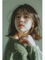ラナ 新宿(lana)&nbsp;レイヤーボブ/シースルーバング/顔まわり【lana hair 新宿】