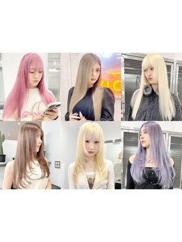 『カラーもできてうねり無し♪』100%バージン毛シールエクステ導入*[新宿駅/ダブルカラー/ケアブリーチ]