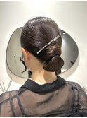 【ヘアセット】綺麗めシニョン/着物