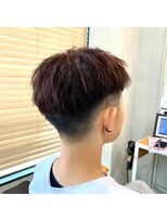 リレーション(Relation)&nbsp;刈り上げフェードカット×ツイストパーマ黒髪暗髪20代30代40代