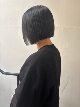 O 襟足スッキリまるみ大人キレイなショートぱつっとボブ 30代40代