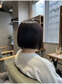 切りっぱなしボブ