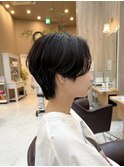 ハンサムショート/毛流れパーマ/20代/30代