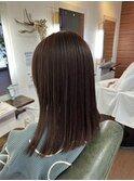 透明感ピンクブラウン