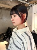〈yoske〉インナーカラー　カシスレッド