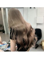 ペレ 渋谷(PELE)&nbsp;ホワイトグレージュ/デジタルパーマ/チェリーブラウン/渋谷