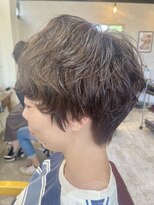 クオリア(Quaria)&nbsp;丸みパーマ/ショートパーマ/アッシュグレージュ