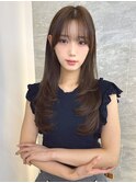 暗めカラー/韓国風巻き/レイヤーカット/髪質改善/縮毛矯正/池袋