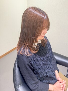 クリック(Click) クラゲヘアー/小顔に見せるヘア/ココアベージュ/北九州/小倉