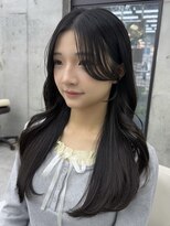 ビューブルー 亀戸錦糸町(VIEW BLUE)&nbsp;◎小顔前髪顔まわり暗めカラーくびれロングミディアム