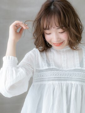 モッズヘア 越谷(mod's hair) 前髪パーマゆるふわラフウェーブボブディTd2越谷20代30代40代