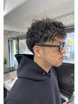 ミキ 中崎(MIKI)&nbsp;メンズパーマツーブロックスパイラルパーマフェード