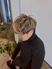 【40~60代の品格。白髪ぼかしメッシュ】