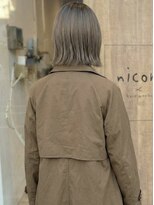 ニコリヘアワークス(nicori hair works)&nbsp;ボブ×外ハネ×マロンベージュ2
